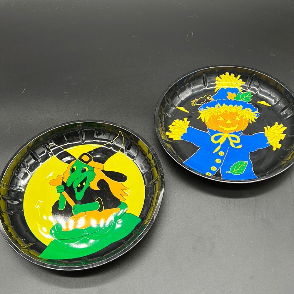 Halloween tin trays